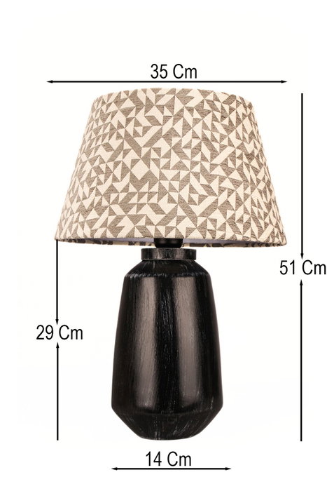 Opviq Lámpara de Mesa BK113 Multicolor con Tapa de Terciopelo Opviq Lámpara de Mesa BK113 Multicolor con Tapa de Terciopelo
